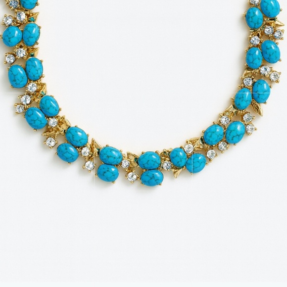 Anthropologie Jewelry - ⚜️ Elegant Gold and Turquoise Necklace